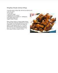 Wingstop Teriyaki Chicken Wings Wing Recipes Restaurant Recipes Easy Meals