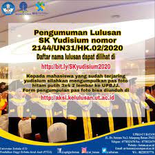 Check spelling or type a new query. Universitas Terbuka Batam Selamat Sore Sahabat Ut Batam Sk Yudisium Periode 20201 Yang Seharusnya Diumumkan Tanggal 6 April Hari Ini Sudah Keluar Berikut Kami Umumkan Sk Yudisium Nomor 2144 Un31 Hk 02 2020 Daftar