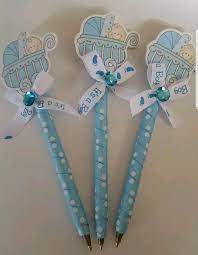 These baby shower favor ideas from vendors like etsy and amazon are inexpensive, but sure to impress your guests. 30pcs Bab Shower Pens Favors For Boy Etsy In 2021 Baby Boy Shower Favors Baby Shower Candles Baby Blocks Baby Shower