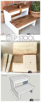 Simple Step Stool Diy Step Stool Scrap Wood Step Stool Stool Step Step Stool Diy Diy Furniture Projects Wood Step Stool