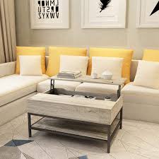 Modern wood finish coffee table. Mecor Lift Top Coffee Table With Hidden Compartment Modern Lift Tabletop Dining Table For Living Room Reception Room Walmart Com Walmart Com