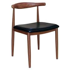 Wood Grain Metal Chair In Walnut Finish With Black Vinyl Seat In 2020 Metal Chairs Leather Chaise Lounge Chair Metal Restaurant