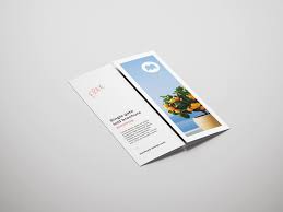 Free Single Gate Fold Brochure Mockup On Behance Brochure Pamphlet Template Brochures Mockups