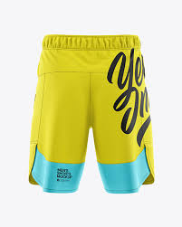 Download Men S Shorts Mockup In Apparel Mockups On Yellow Images Object Mockups