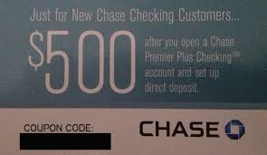 500 Chase Premier Plus Checking Account Bonus Codes Are For Sale On Ebay Right Now Accounting Checking Account Finance Saving