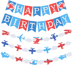 February 20, 2014 by becky 10 comments. Airplane Aviator Themed Party Decorations Plane Birthday Party Supplies For Boys Airplane Birthday Party Decorations With Happy Birthday Banner Airplane Happy Birthday Banner Pennant Buy Online In Botswana At Botswana Desertcart Com Productid