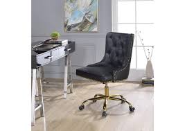 Work chair gold office furniture design office furniture refurbished furniture office interiors soft furnishings desk chairs office chairs. Purlie Black Pu Gold Office Chair Furniture Max