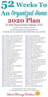 52 Weeks To An Organized Home Join The Weekly Challenges Self Care Activities Self Care Self