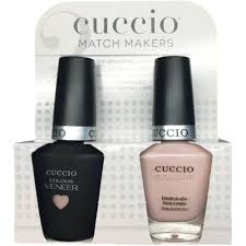 cuccio match makers sweet pink collection pink champagne kit 1 nail lacquer 1 matching veneer soak off led uv nail colour 0 43 oz each