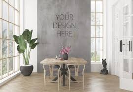 Download Blank Wall Mockup Black Frame Art Dining Room Interior Room Etsy In 2021 Free Mockup Mockup Free Psd Mockup