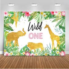 Birthday Backdrops For Photos Safari Wild One Backdrop Jungle Animals Wild One Birthday Backdrops 7x5ft Vinyl Ebay Wild Birthday Party Wild One Birthday Party Birthday Backdrop