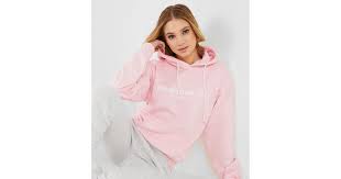Quiz Pink New York Logo Hoodie New Look