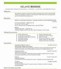 landscape architecture intern resume