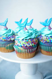 Birthday Cupcake Ideas For Boys Mermaid Birthday Cupcakes The Baking Fairy Birthday Cupcakes Cupcake Recipes Fairy Cupcakes