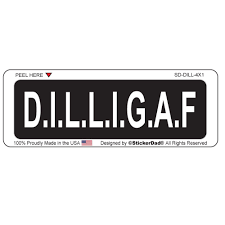 Dilligaf 3 Pack Hard Hat Helmet Printed Sticker Size 4 X 1 Print Stickers Helmet Stickers Hard Hat