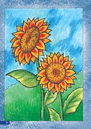 Gambar bunga matahari hitam putih untuk kolase. Cara Praktis Mewarnai Bunga Contoh Sketsa Gambar