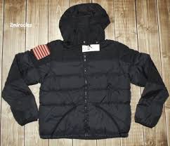 Black And Red Polo Jacket Ralph Lauren Women S Denim Supply Black Puffer Usa Flag Down Coat Jacket L Ralphlauren Pufferdown Denim Coat Women Jackets For Women Denim Women