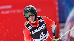 Camille Rast huldigt ihren Servicemann