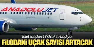 Anadolujet Filosundaki Ucak Sayisi 57 Ye Cikacak Gezebildigin Kadar