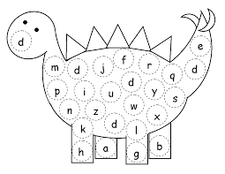 Werkblad Geletterdheid Dino S Zoek De Letter D Thema Geletterdheid Dinosaurus
