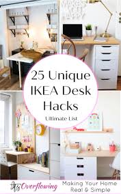 Make your own small custom sized sitting or standing desk with just 3 ikea pieces and a couple not many desks work properly with a corner missing. 25 Ikea Desk Hacks To Build Your Own Desk