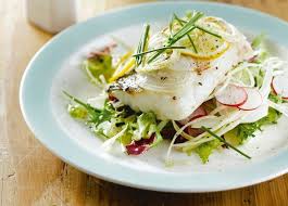 Recette De Cabillaud Vapeur Au Citron Salade De Pousses De Soja Et Radis Cabillaud Vapeur Recette Cabillaud Recette Poisson