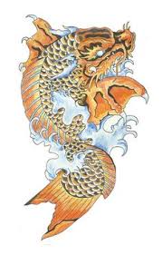 Japanese koi dragon fish tattoo design sample. 42 Koi Dragon Tattoo Drawings Ideas Koi Dragon Tattoo Koi Dragon Dragon Tattoo