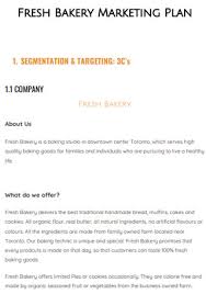 Jual beli burung bandung milik salerea. View 33 Marketing Plan Sample Bakery Bakery Business Plan Pdf