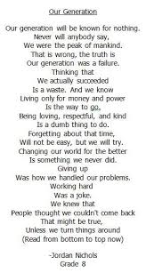 Our Generation Poem Generations Quotes Humanity Quotes Inspirational Quotes