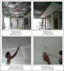 Harga plafon gypsum hollow galvalum plafond gypsum 19 04 2019 daftar harga pemasangan plafon rangka hollow galvalum surabaya spesifikasi plafon gypsum rangka hollow galvalum 0 30 20 40 gypsum jayaboard 9 mm rp 67 000 m2 jasa desain. Metode Pelaksanaan Pekerjaan Plafond Gypsum Dan Grc Konstruksi Sipil