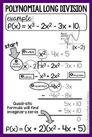 Polynomial Long Division In Algebra 2 Polynomials College Algebra Teaching Algebra