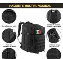Mochila Táctica Militar Multifuncional De 45l Y 5 Accesorios