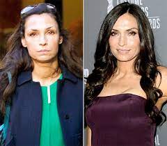 Famke earlier this year, left, looking line. See The Latest Stars Who Have Joined The No Makeup Selfie Crew Without Makeup Celebrity Beauty Celebrities Female