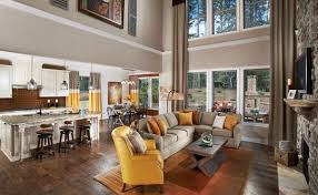 open kitchen with living room designs