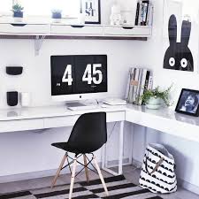 21 Ikea Desk Hacks For The Most Productive Workspace Ever Brit Co Ikea L Shaped Desk Office Furniture Design Home Office Furniture