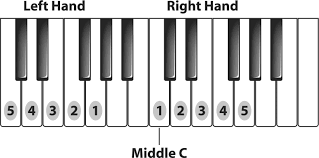 Finger Positions On The Piano Piano Piano Piano Lessons