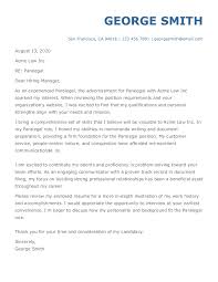 Legal Secretary Cover Letter Jobhero