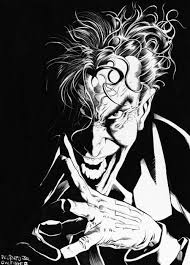 Black And White Comic Art Mike Deodato Jr S Black And White Artwork Joker Art Joker Drawings Comic Art