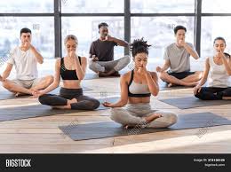 After all, it's the same poses for everybody. Young Men Women Yoga Image Photo Free Trial Bigstock
