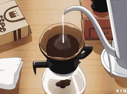 Anime Food And Drinks Making Coffee Adding Milk To Hot Coffee Anime Coffee Food Tokyo Ghoul Anime