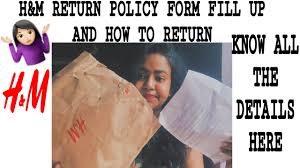 But did you know that and actually stands for anita dongre? H M Return Policy And Methods Refunds And Exchange H M Return Form Youtube