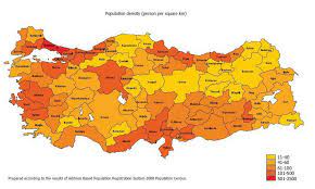 Alternatively, just hold the map with your mouse and move to the location that you want to. Map 2 Population Density In Turkey European Environment Agency