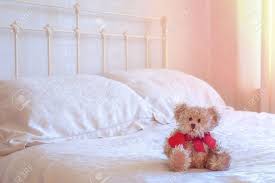 Teddy Bear Toy Sitting On The Bed Holding A Red Heart Stock Photo Picture And Royalty Free Image Image 36476567 We handmake traditional british teddy bears and are famous for crafting the finest jointed teddy bears and mohair teddy bears.