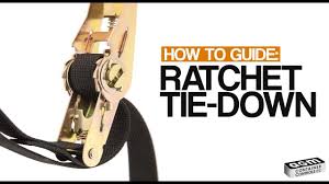 Ratchet straps are available with a wide variety of end fittings and ratchets, but all generally work in a similar way with two separate straps connected with a ratcheting assembly. How To Thread And Use Ratchet Straps Video Included