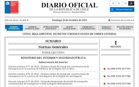 Según la ley orgánica constitucional, el presidente puede decretar las siguientes medidas durante este período Gobierno Decreta Estado De Excepcion Para Antofagasta