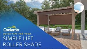 Whether shading a patio area or keeping sunlight from overheating your home and fading your furniture coolaroo's premium pelmet exterior… Coolaroo Simple Lift Roller Shade Quick Tips Youtube