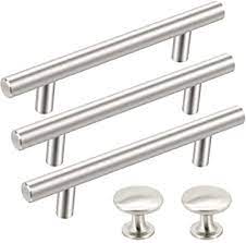 (24) total ratings 24, $17.49 new. 36 Pack Kitchen Cabinet Handles Sunriver 26 Pack Cabinet Pulls Brushed Satin Nickel 10 Pack Cabinet Door Knobs 3 3 4 Hole Center Stainless Steel Cabinet Hardware For Bathroom Cupboard Door And Drawer Amazon Com