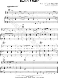 Check spelling or type a new query. Tommy James The Shondells Hanky Panky Sheet Music In C Major Transposable Download Print Sku Mn0070592
