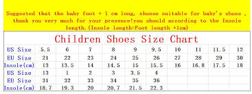 kid shoes size chart korea kids