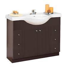 Buy 40 inch bathroom vanities online at thebathoutlet � free shipping on orders over $99 � save up to 50%! Woodnote Euro 41 Inch Vanity Cabinet In Dark Chocolate With Porcelain Sink In White The Home Depot Canada
